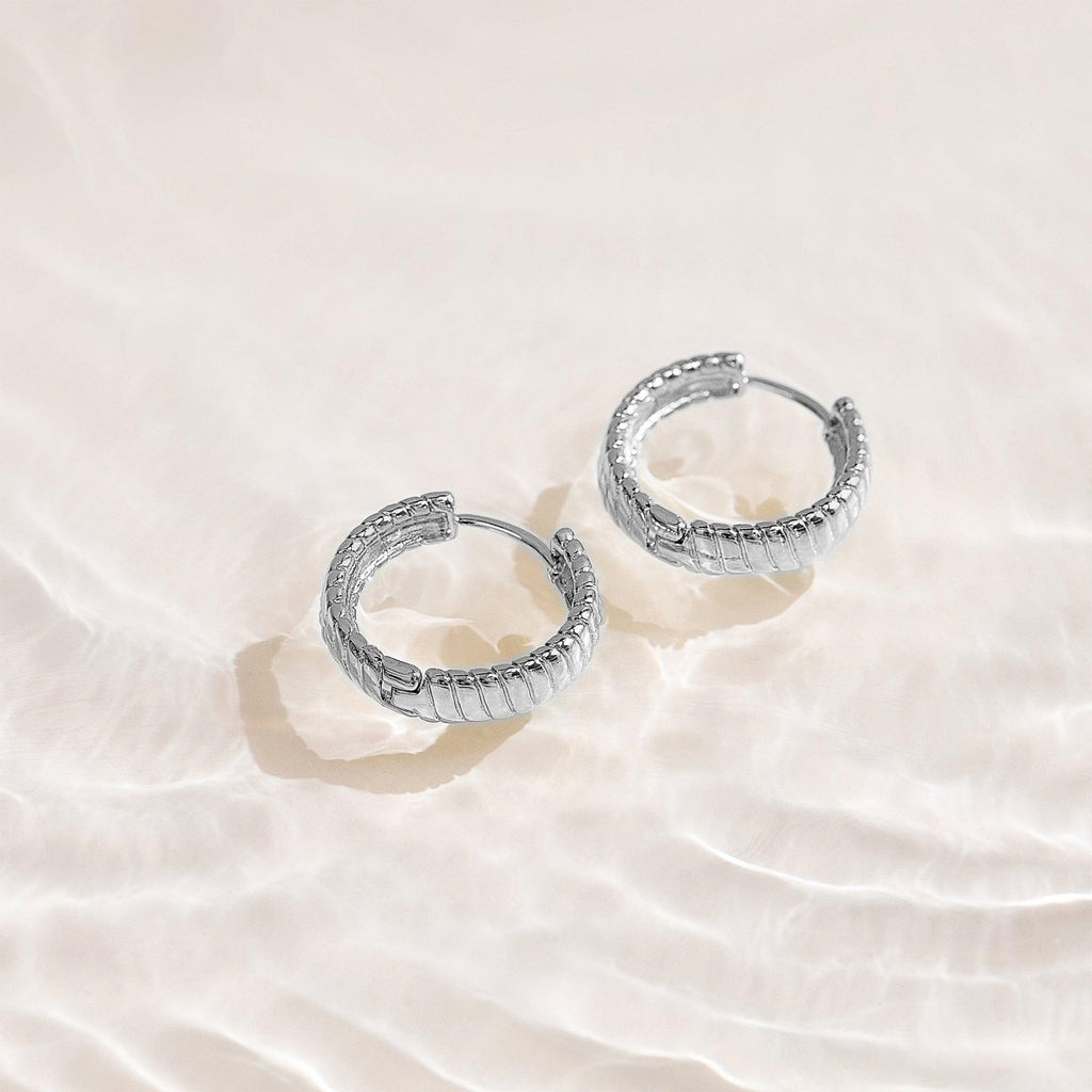 Evry Jewels Golden Hoop Earrings