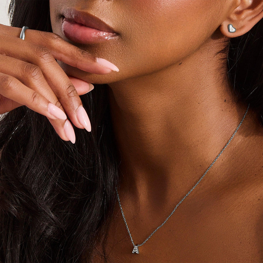 Evry Jewels Crystal Heart Stud Earrings