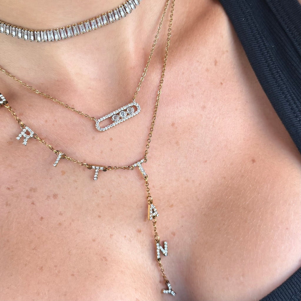 Evry Jewels Starlight Bar Necklace