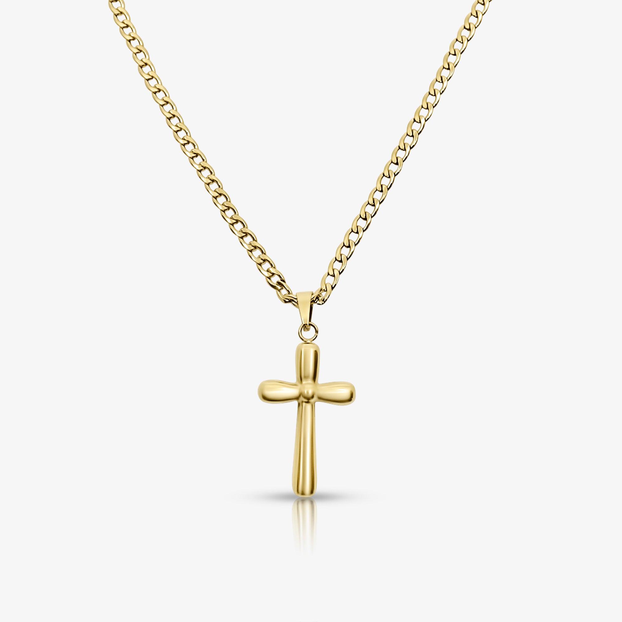 Evry Jewels Pure and Simple Cross Necklace
