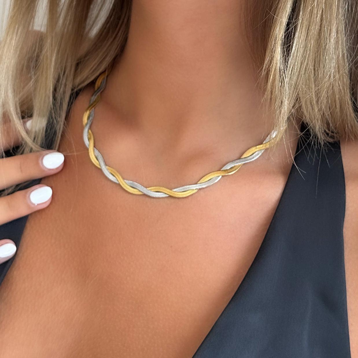 Evry Jewels Two-Tone Medusa Necklace