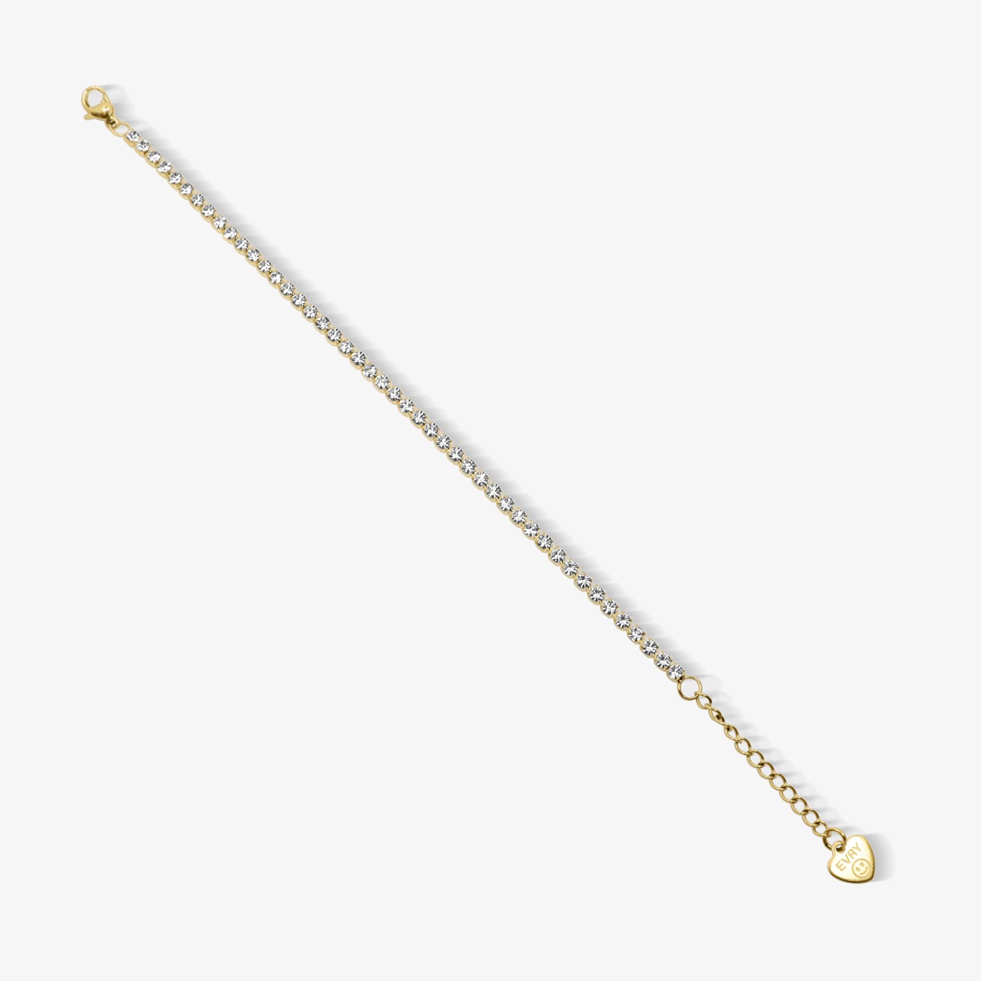 Evry Jewels Champagne Princess Tennis Bracelet