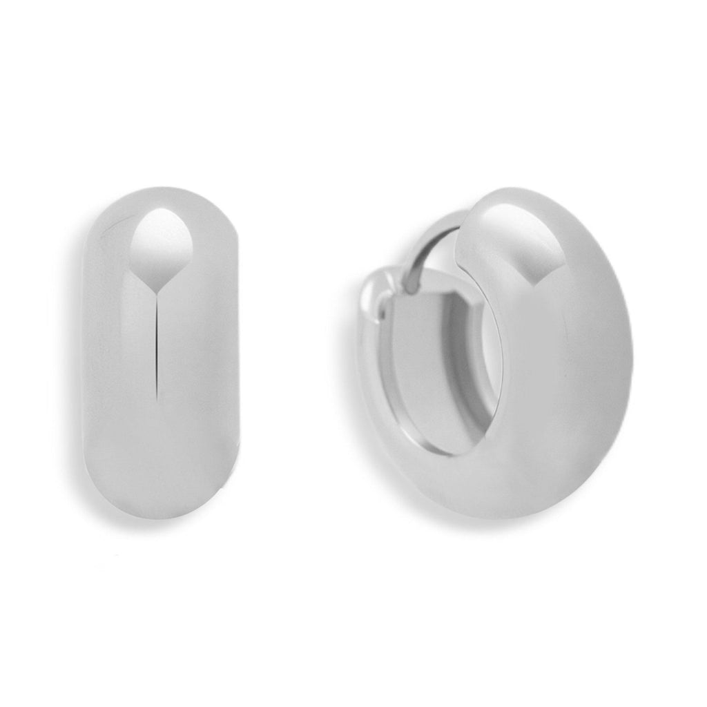 Evry Jewels Chunky Mini Hoop Earrings