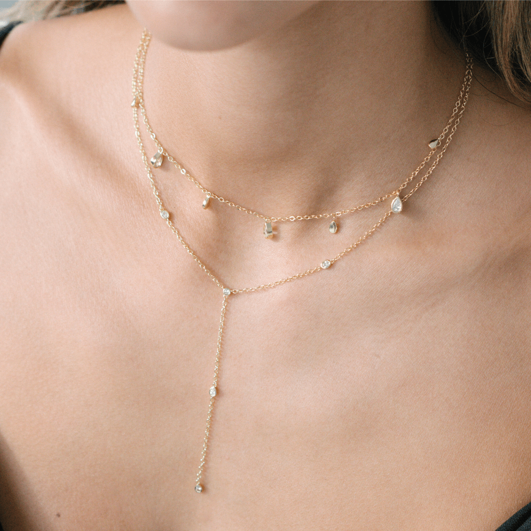 Evry Jewels Afterglow Lariat Necklace