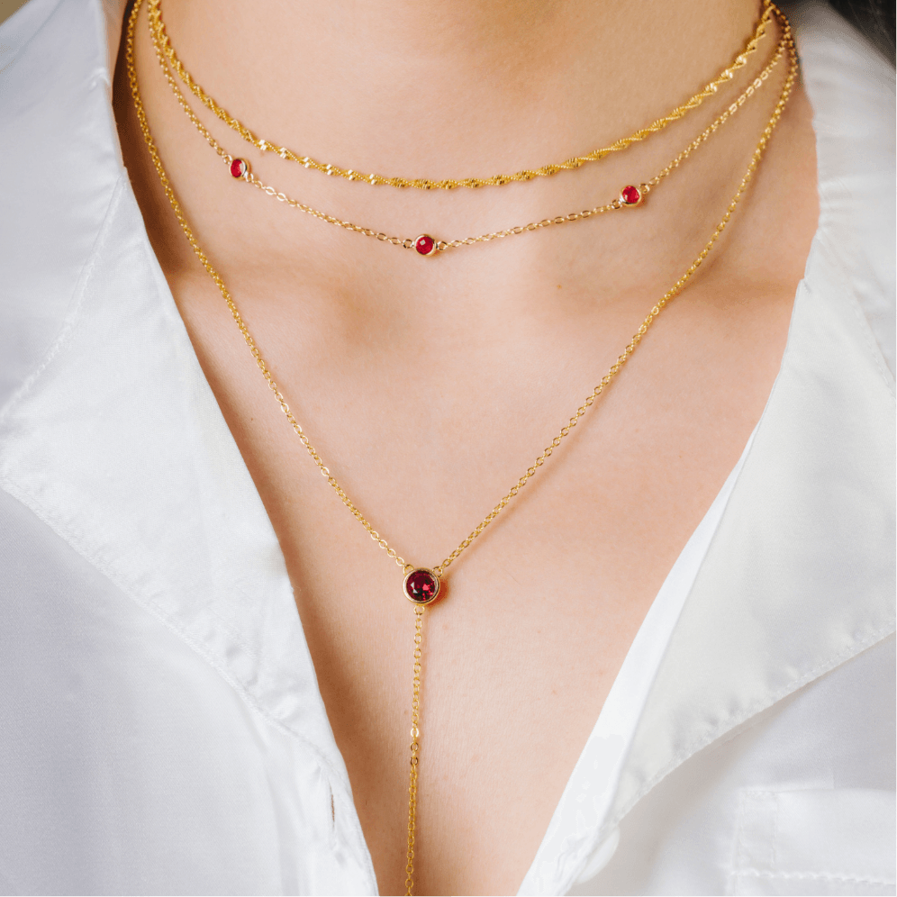 Evry Jewels Alina Lariat Necklace