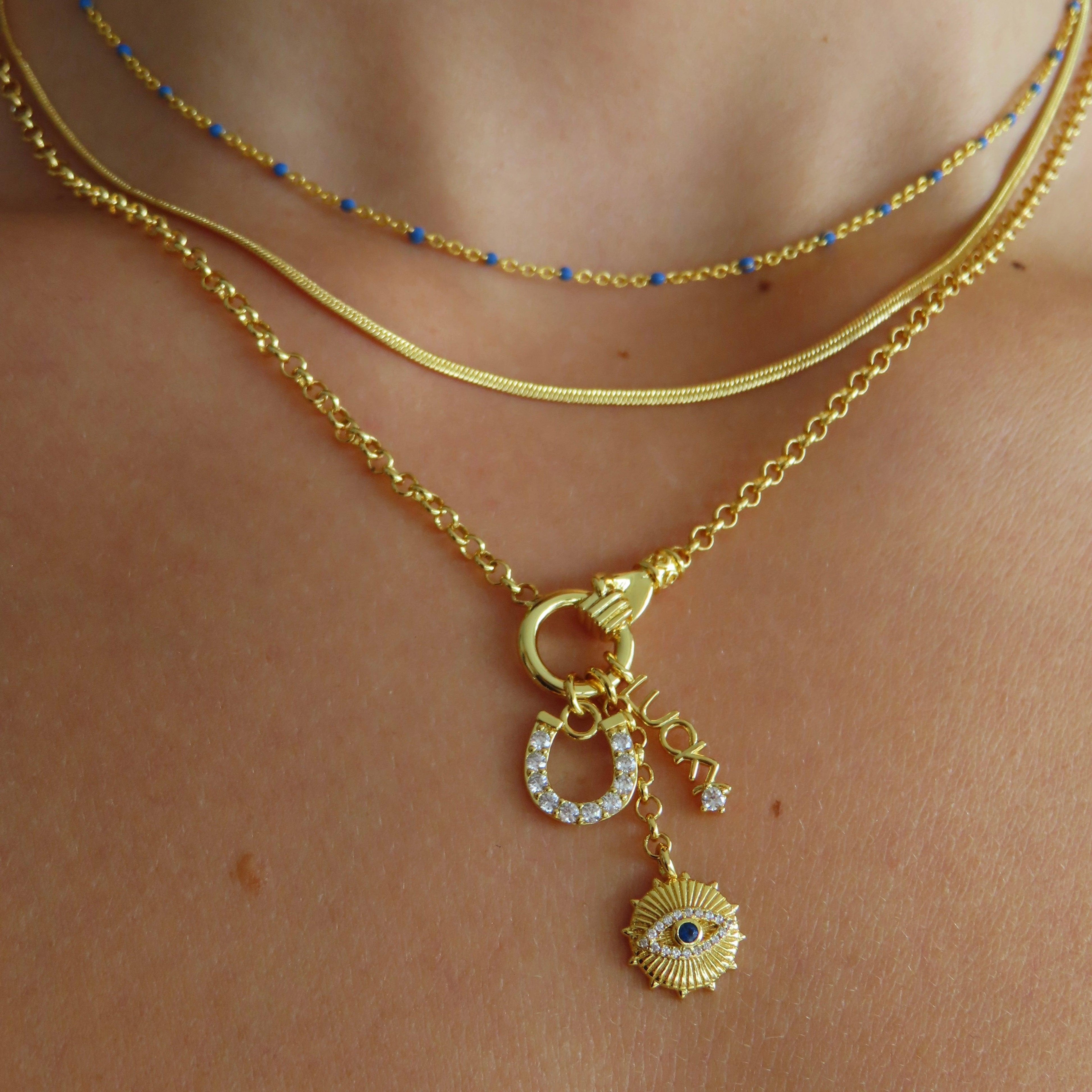 Evry Jewels Lucky Charm Necklace