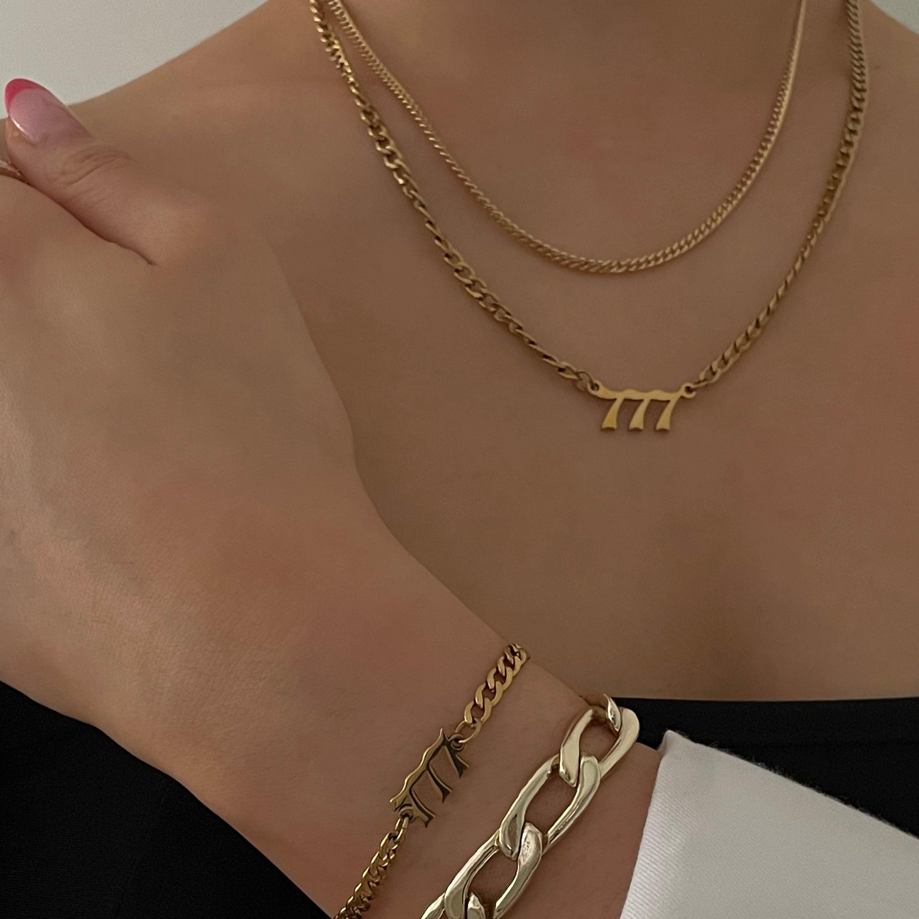Evry Jewels Angel Number Necklace