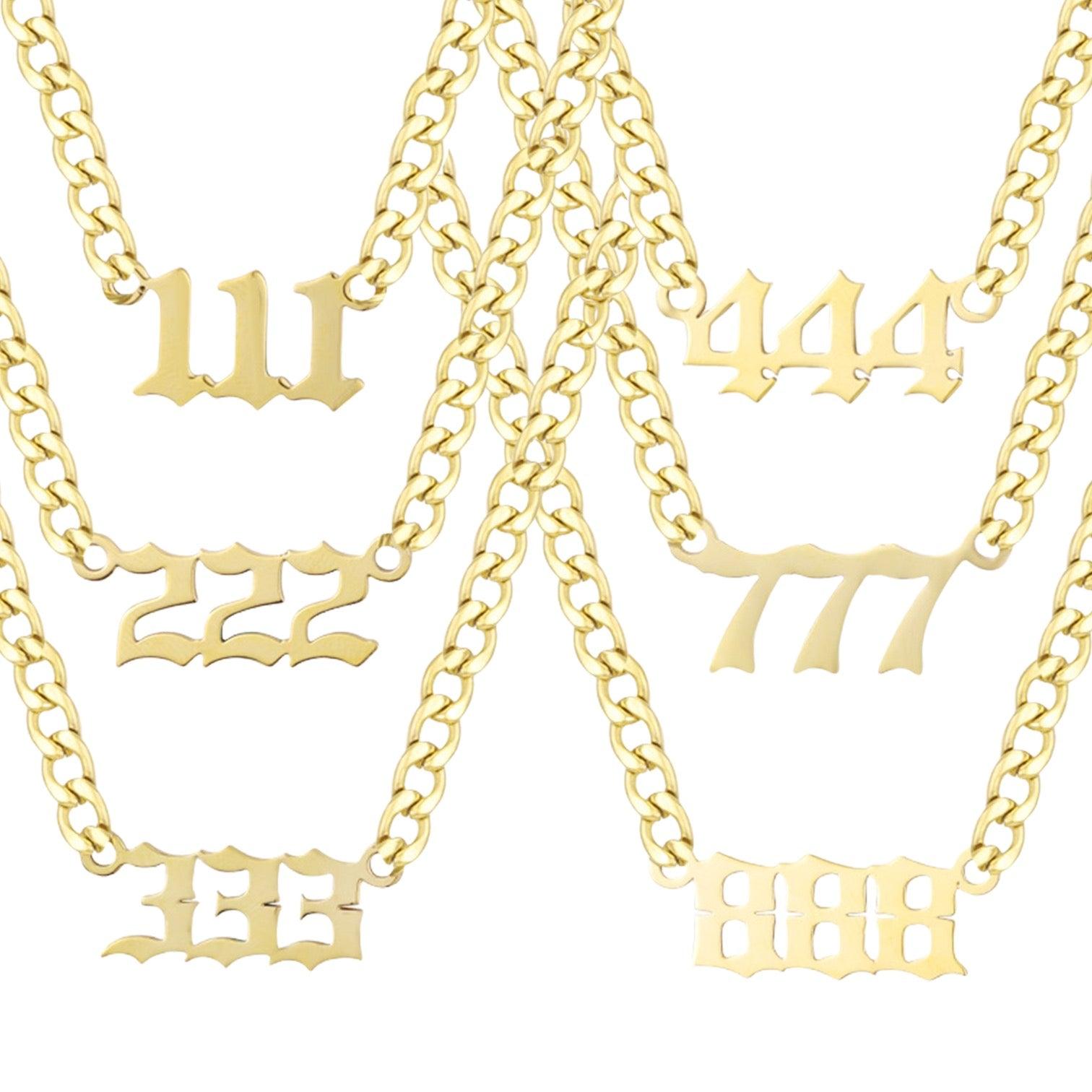Evry Jewels Angel Number Necklace