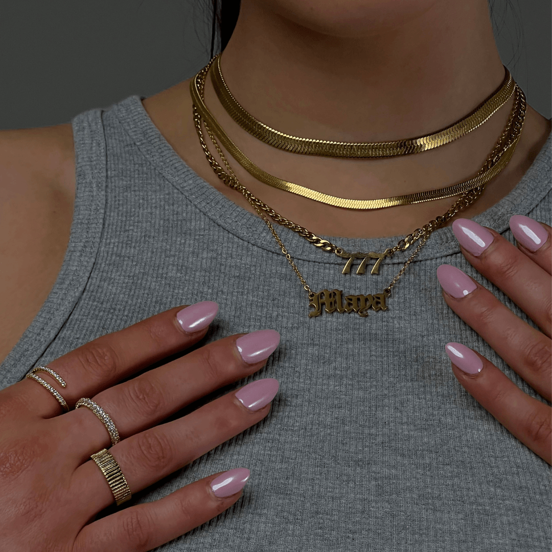 Evry Jewels Angel Number Necklace