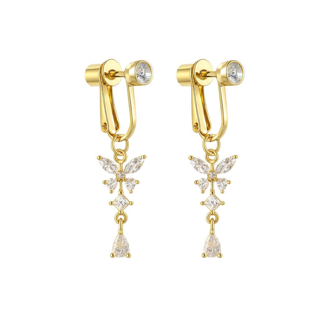 Evry Jewels Butterfly Dreams Clip-On Earrings