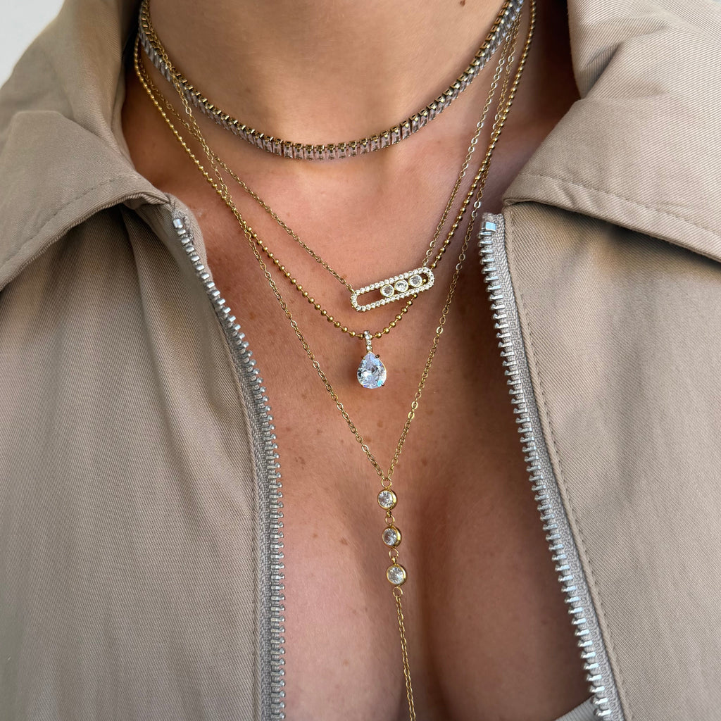 Evry Jewels Starlight Bar Necklace