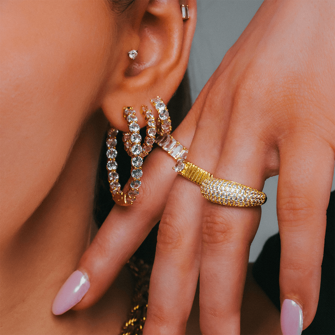 Evry Jewels Baby Icy Earrings