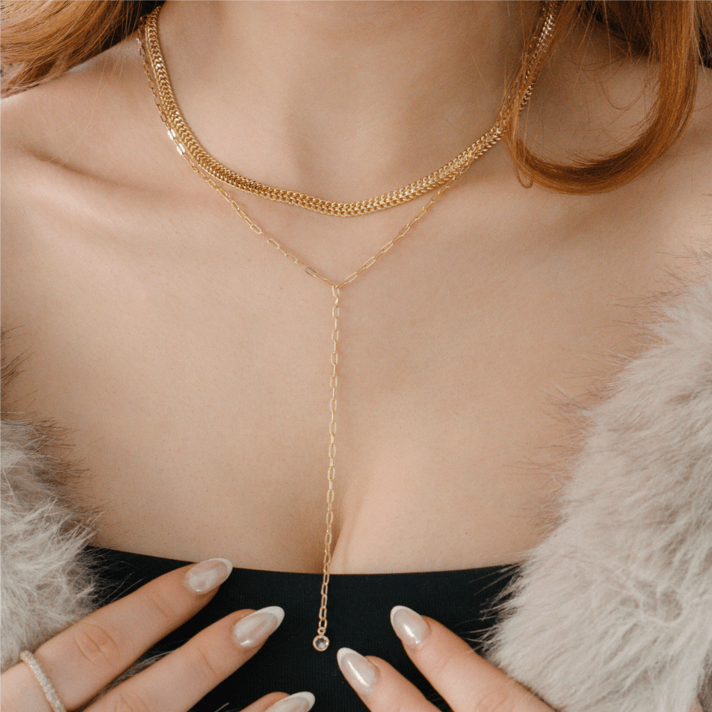 Evry Jewels Baby Link Up Lariat Necklace
