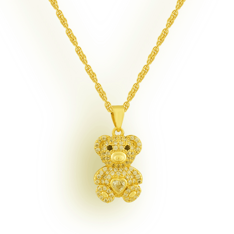 Evry Jewels Beary Cute Necklace