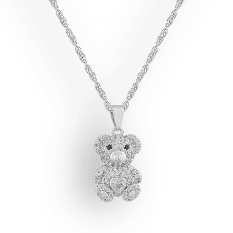 Evry Jewels Beary Cute Necklace