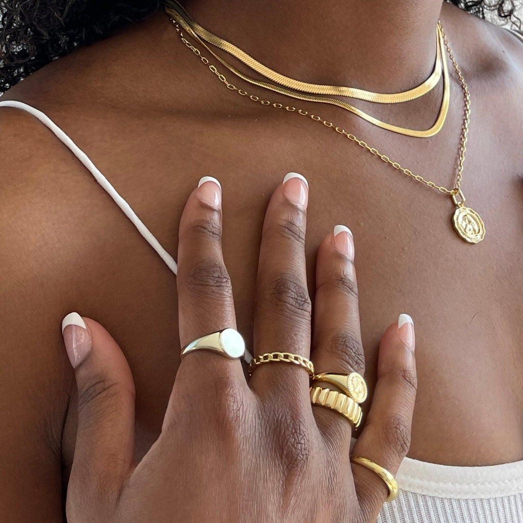 Evry Jewels Bricks Ring