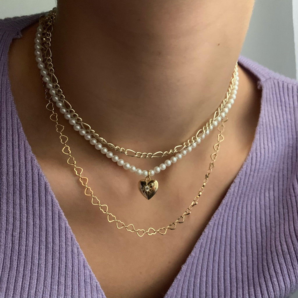 Evry Jewels Broken Heart Necklace
