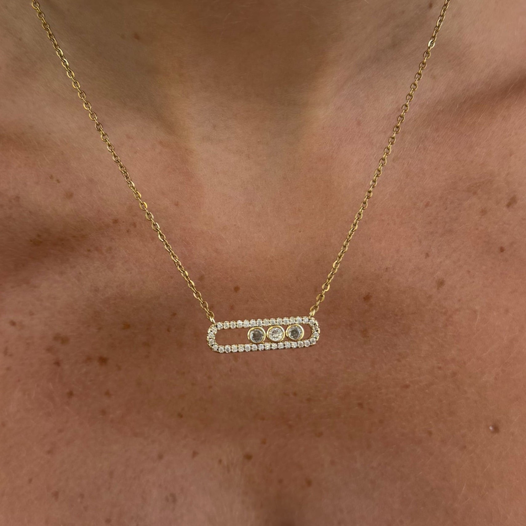 Evry Jewels Starlight Bar Necklace