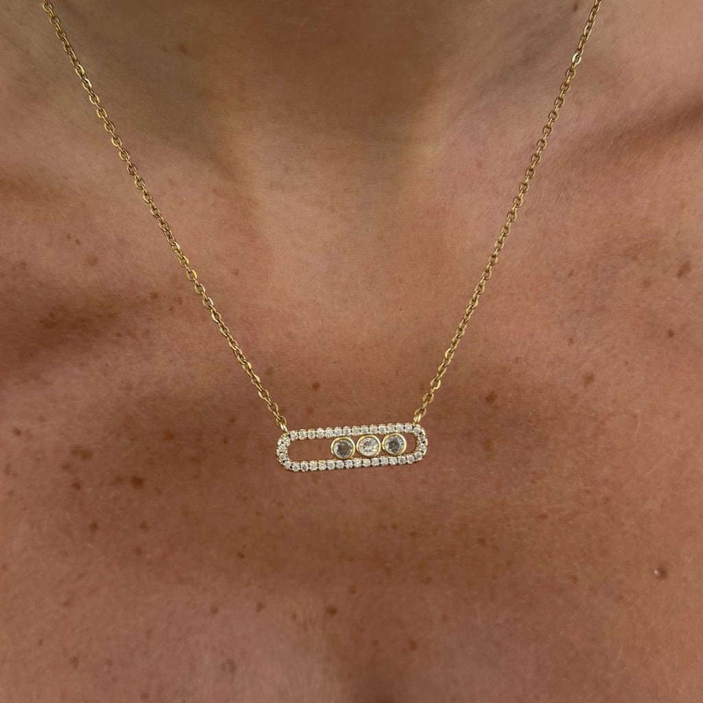 Evry Jewels Starlight Bar Necklace