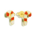 Evry Jewels Candy Cane Earrings