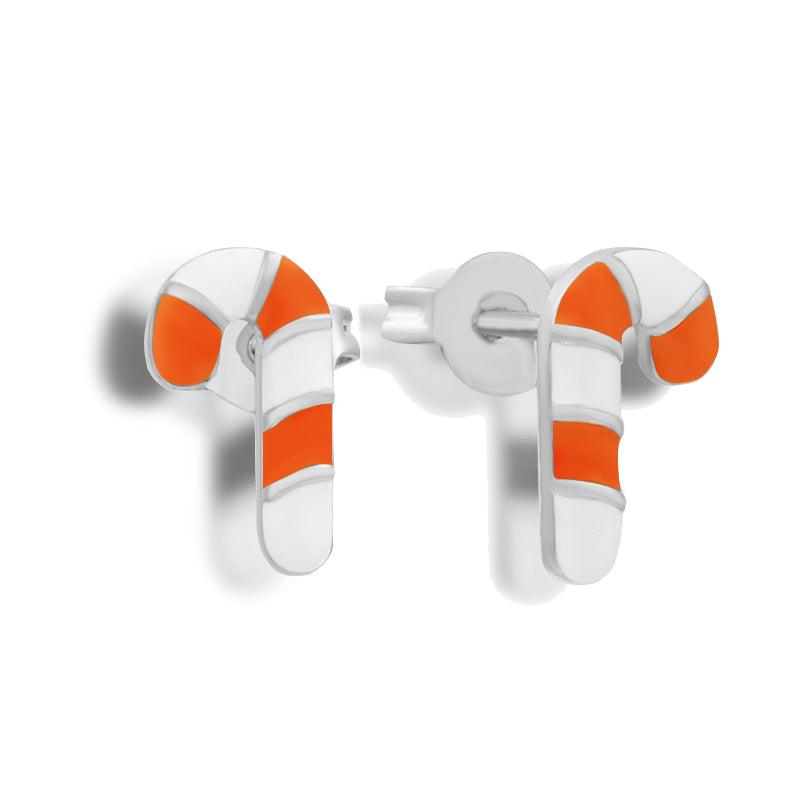 Evry Jewels Candy Cane Earrings