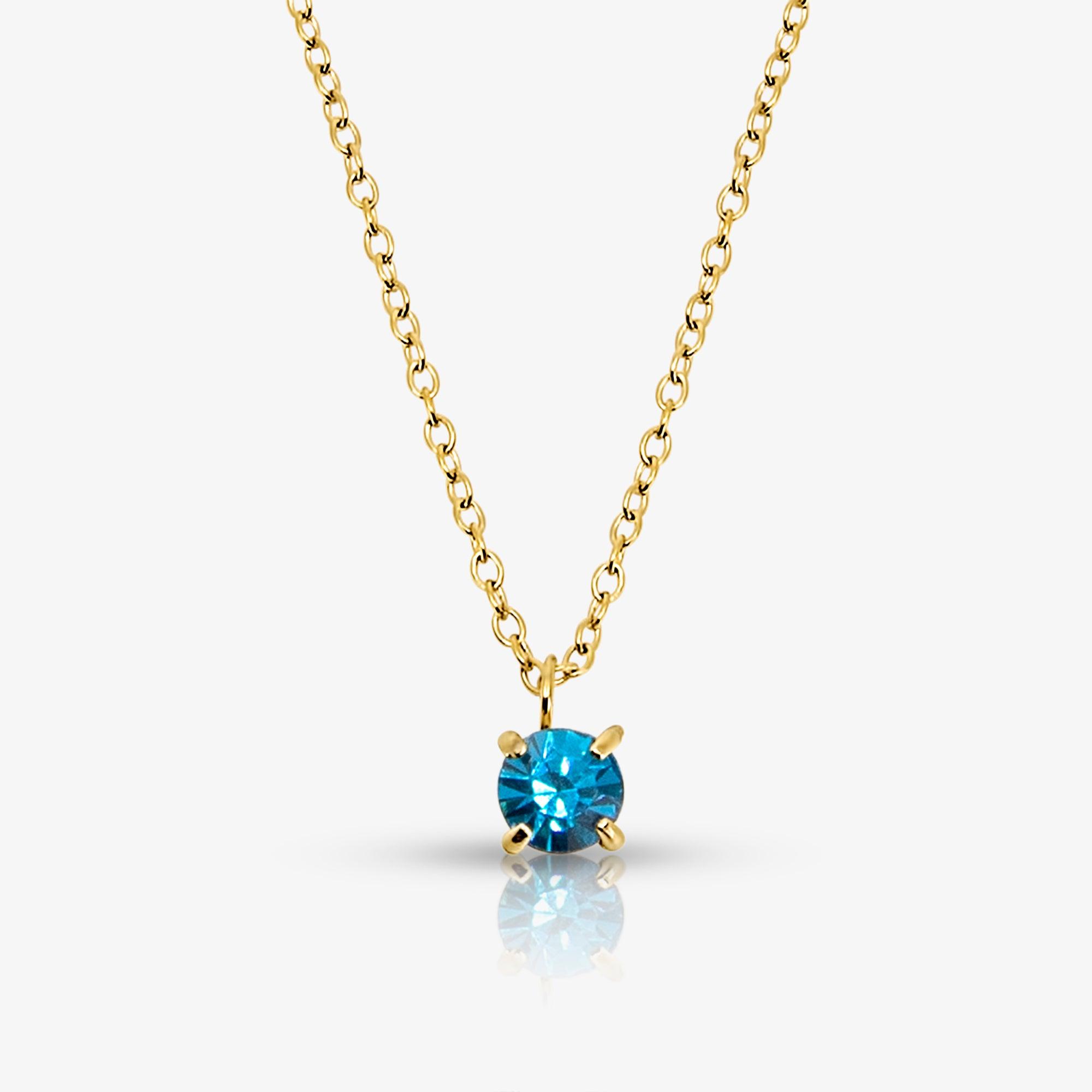 Evry Jewels Celeste Birthstone Necklace