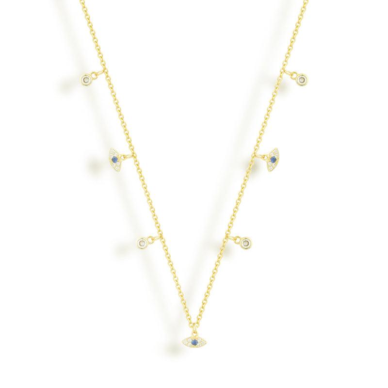 Evry Jewels Celestial Eye Necklace