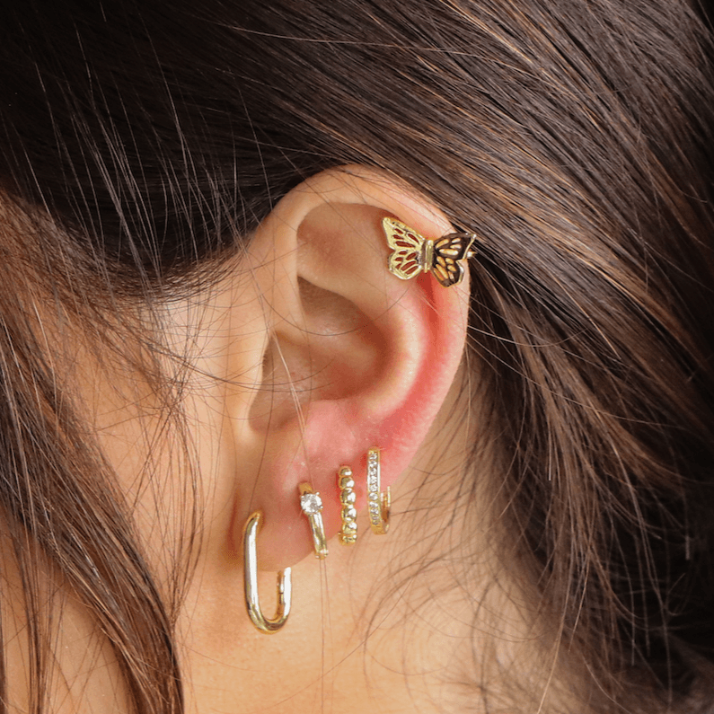 Evry Jewels Champagne Earrings