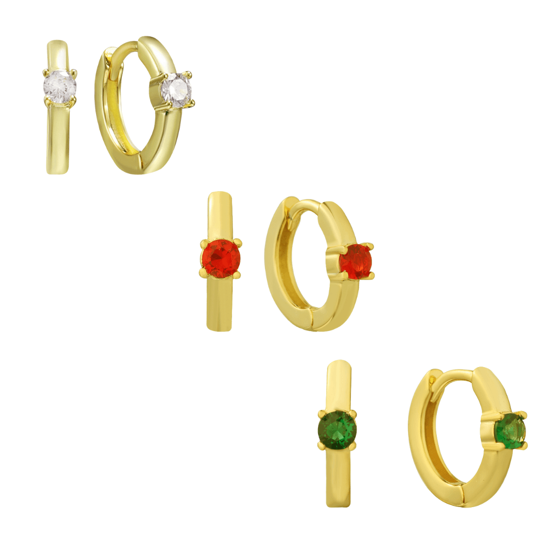 Evry Jewels Champagne Earrings
