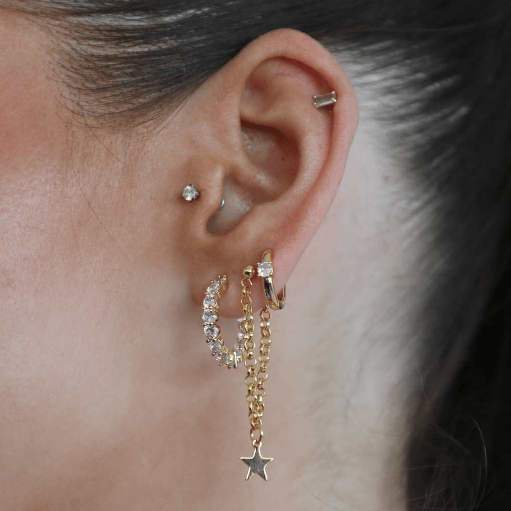 Evry Jewels Champagne Earrings