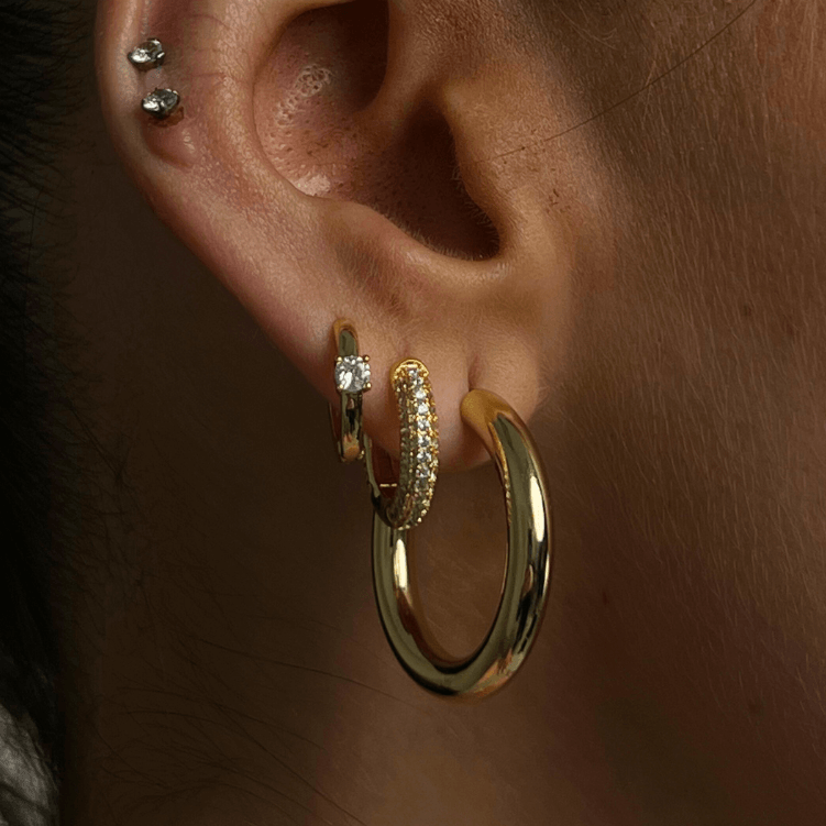 Evry Jewels Champagne Earrings
