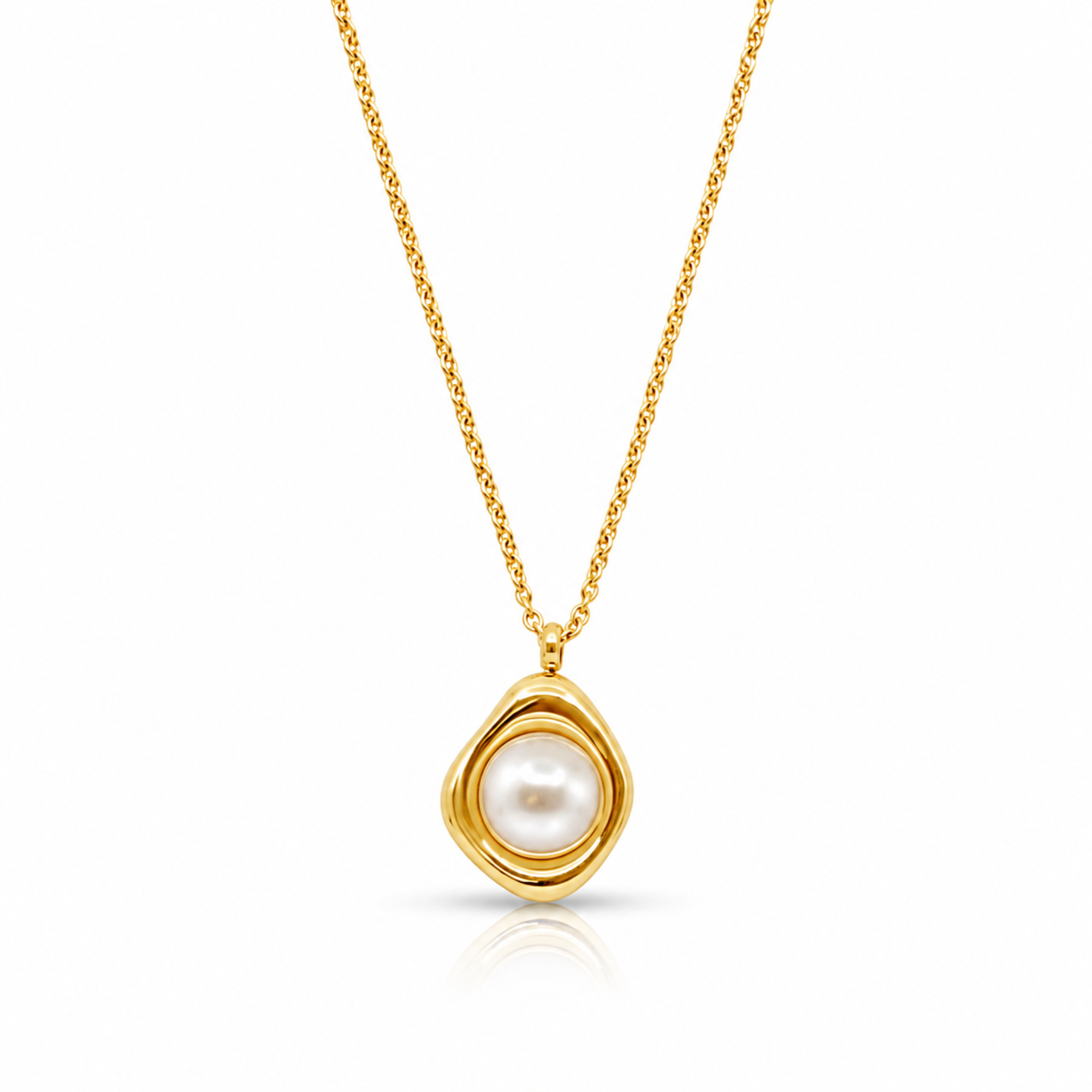 Evry Jewels Pretty Pearl Aura Necklace