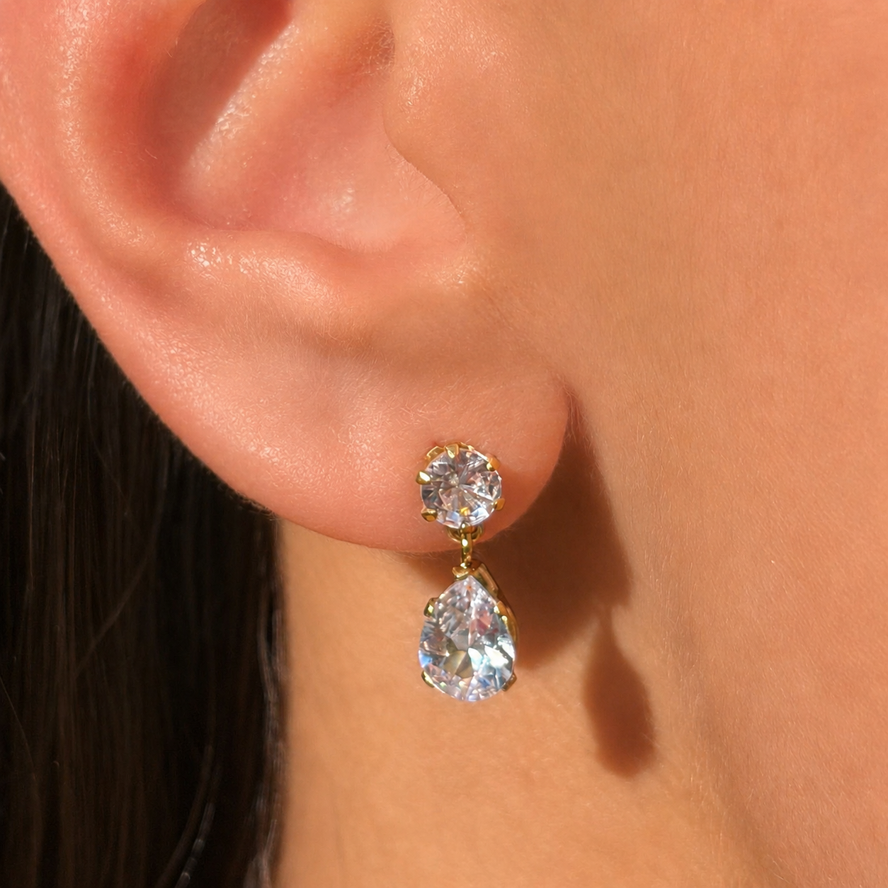 Evry Jewels Starlit Drop Earrings
