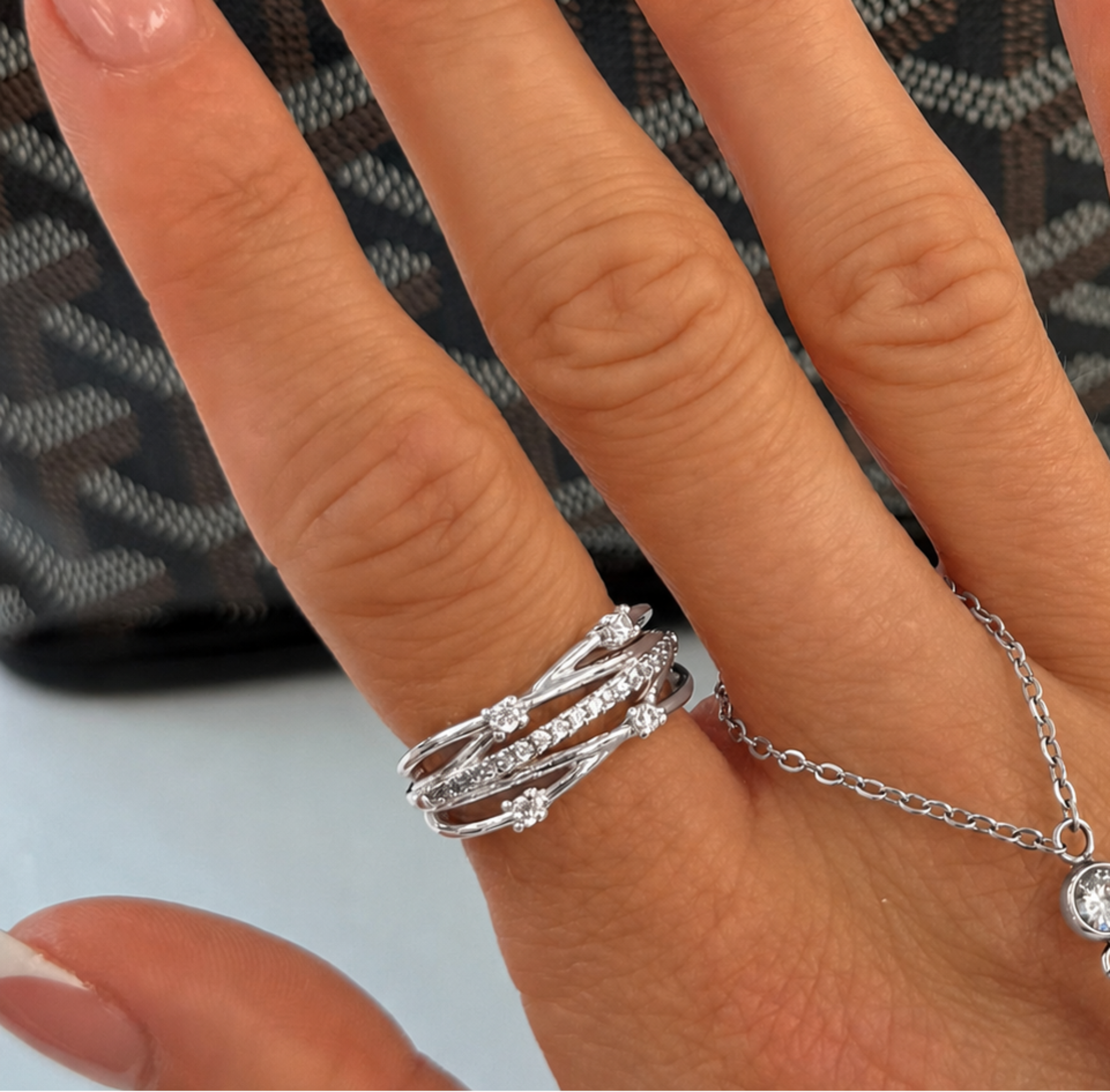Evry Jewels She's Stacked Ring