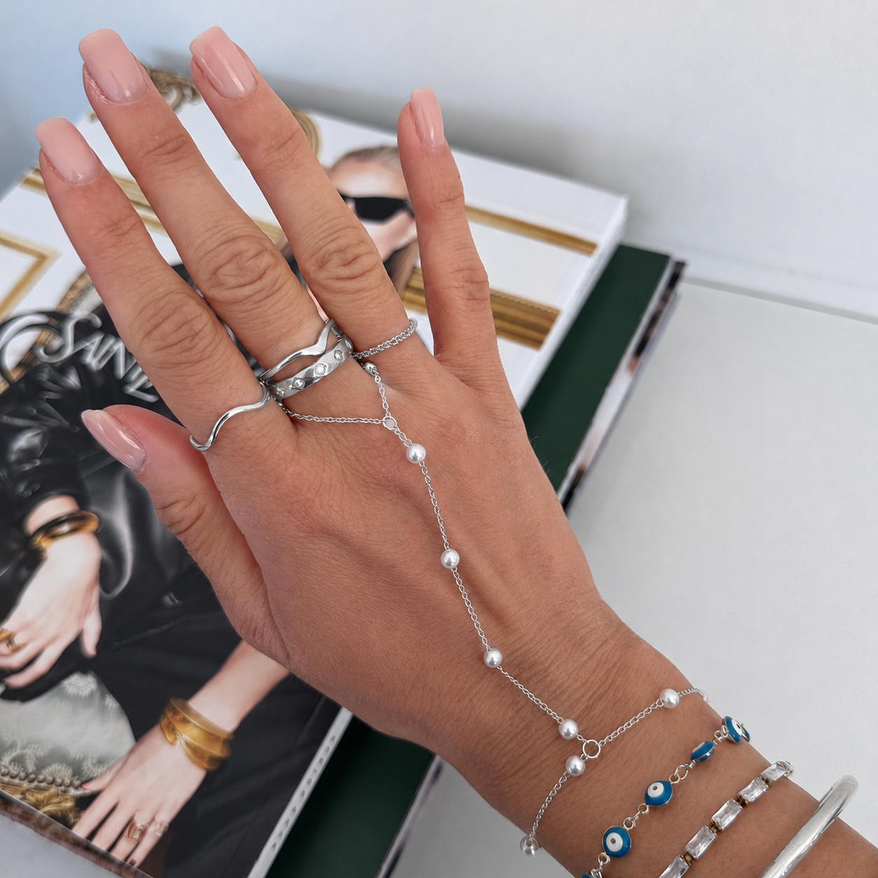 Evry Jewels Viral Hand Chains: Anti Tarnish Waterproof
