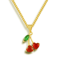 Evry Jewels Cherry Girl Necklace