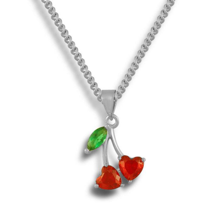 Evry Jewels Cherry Girl Necklace
