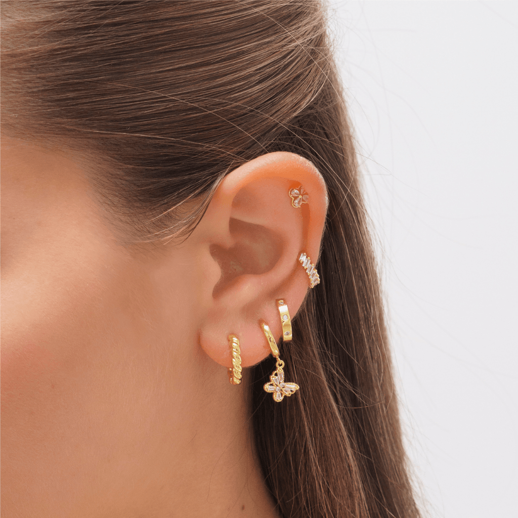 Evry Jewels Butterfly Kisses Earrings