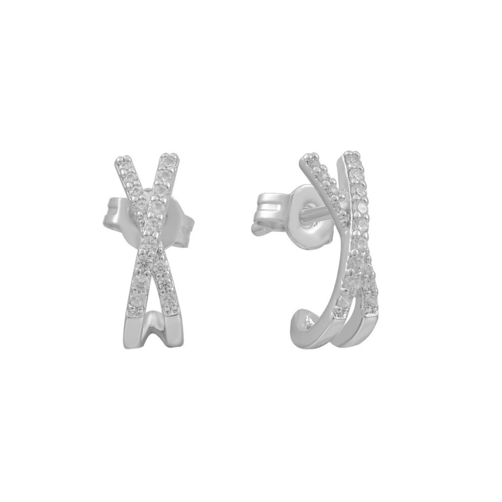 Evry Jewels Crossover Earrings