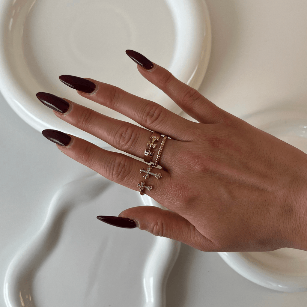 Evry Jewels Cross My Heart Ring