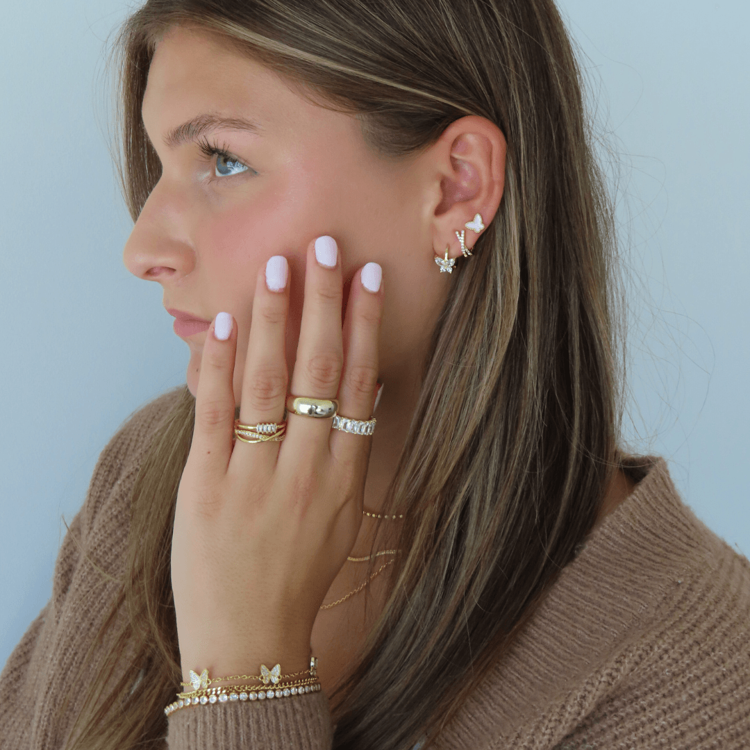 Evry Jewels Crossover Earrings