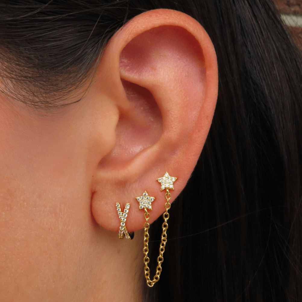 Evry Jewels Crossover Earrings
