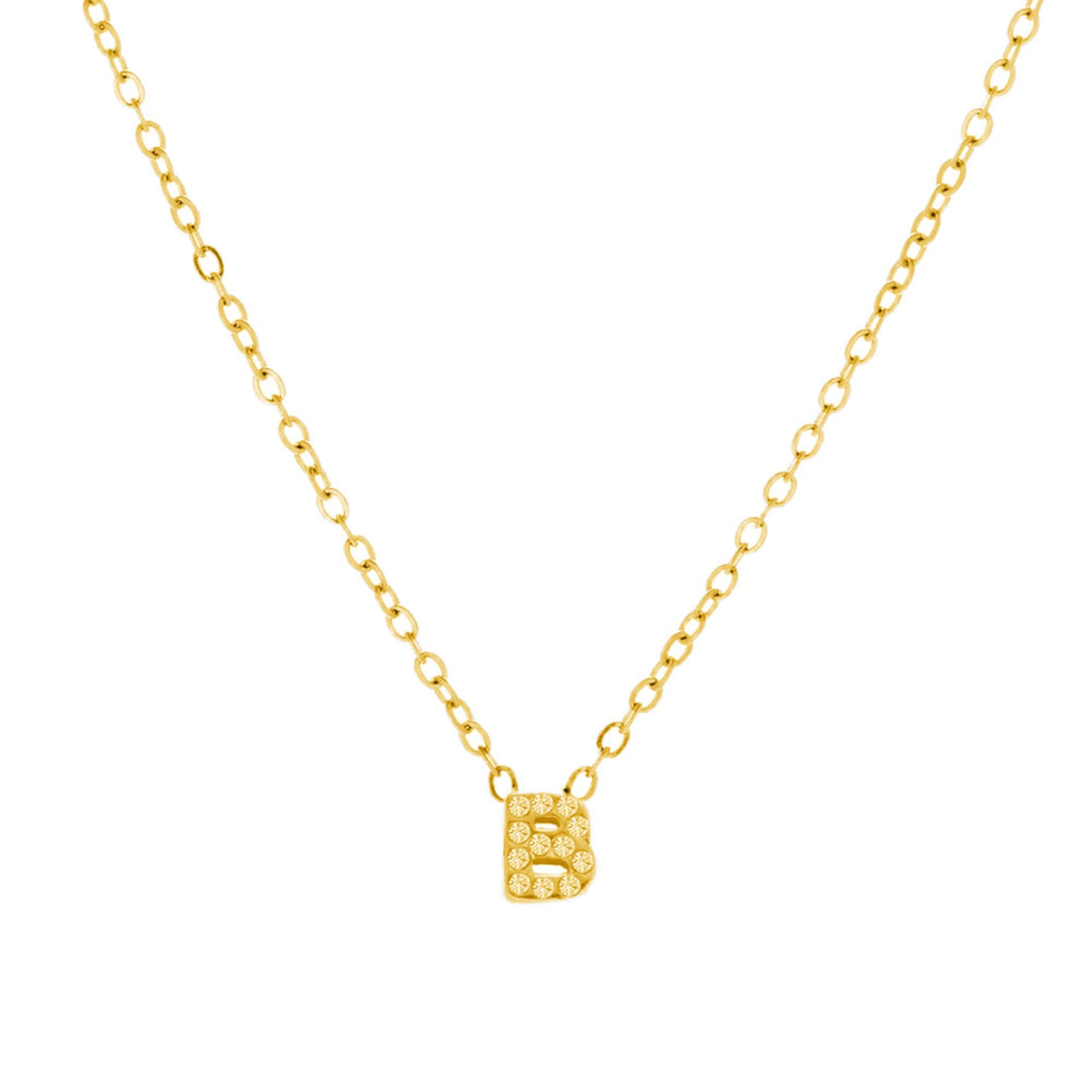 Evry Jewels Crystal Initial Necklace