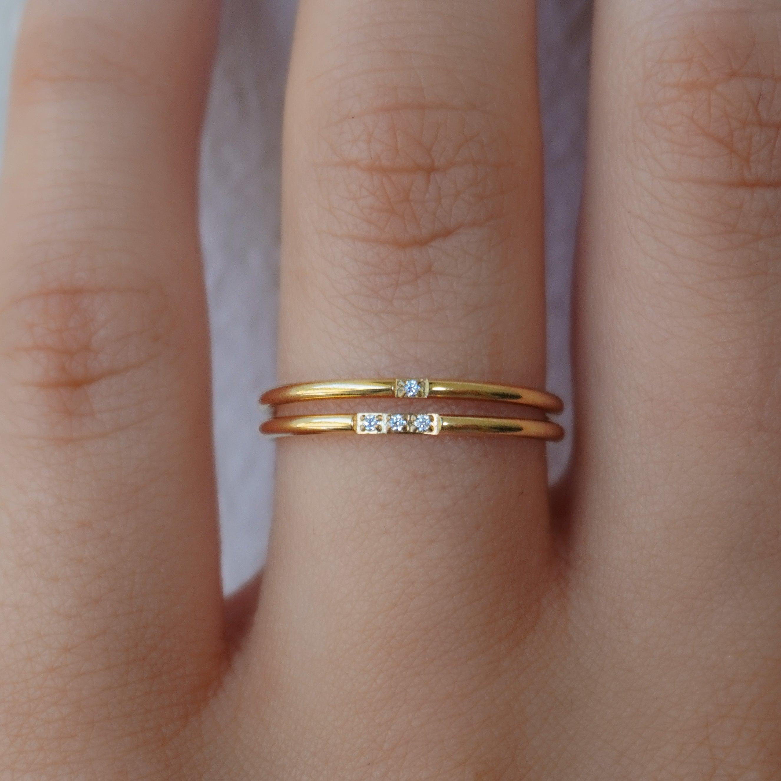 Evry Jewels She's a Gem 2-Piece Ring Set