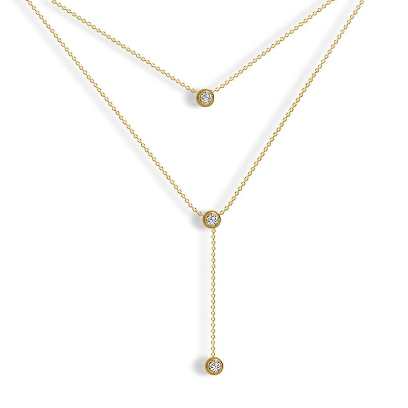 Evry Jewels Dahlia Lariat Necklace