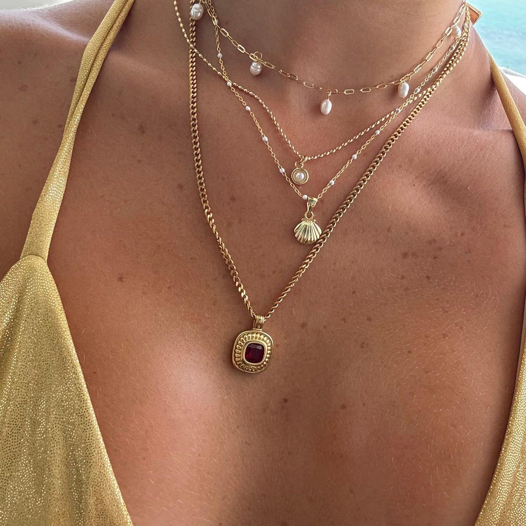 Evry Jewels Saffron Necklace