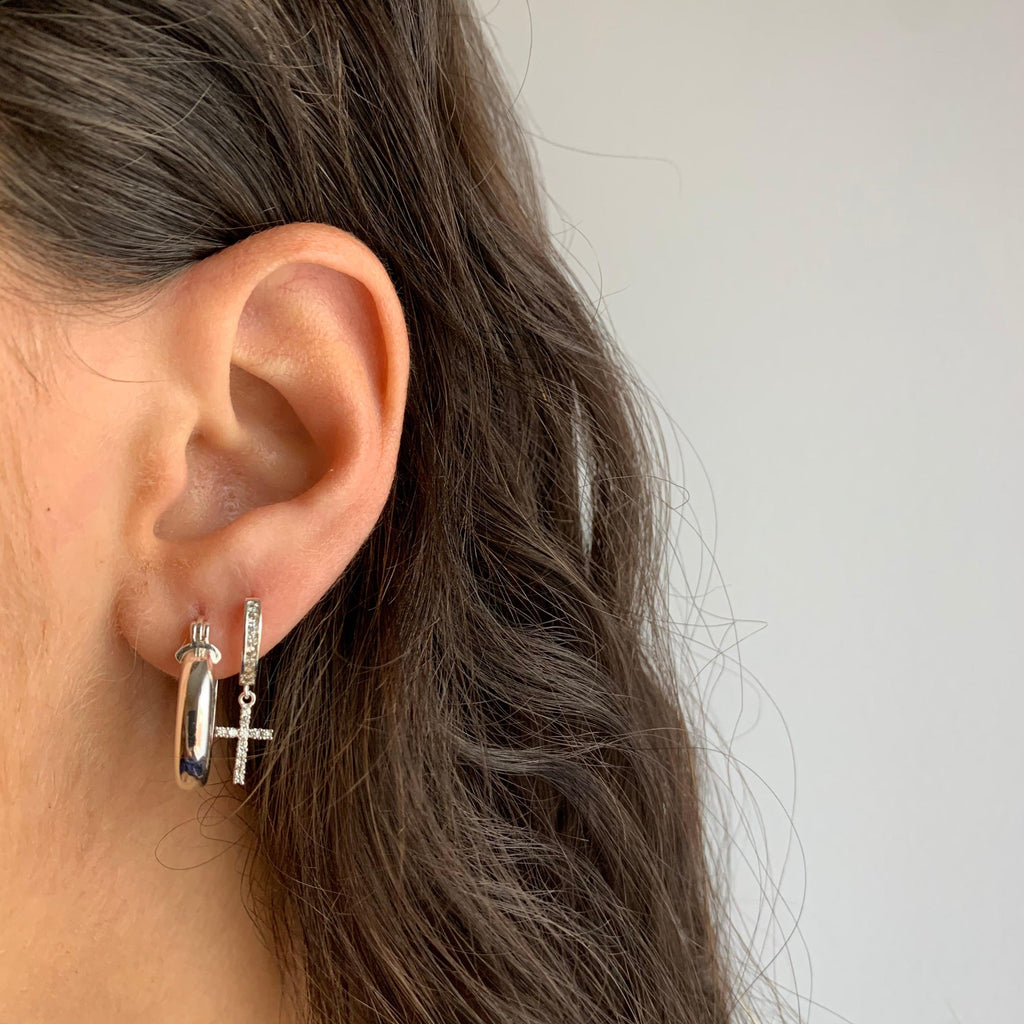 Evry Jewels Don't Cross Me Earrings