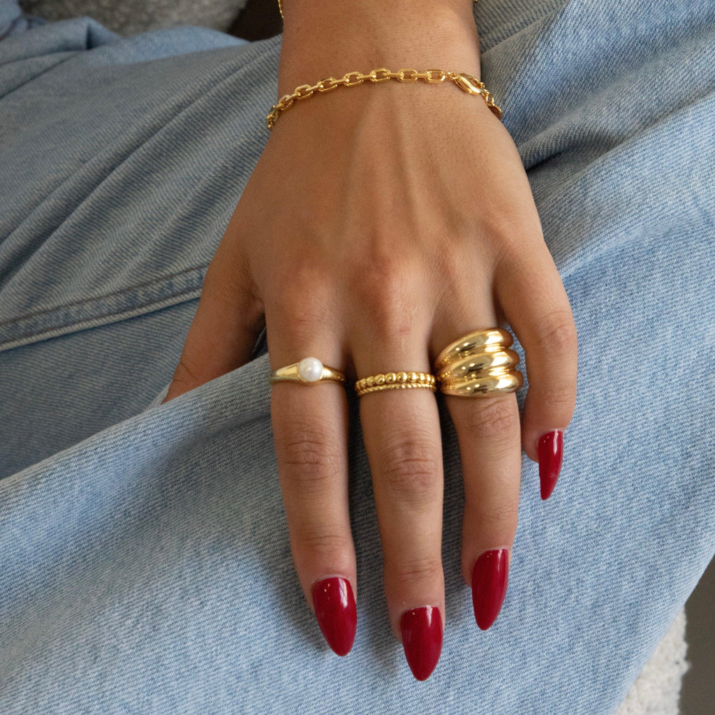 Evry Jewels Dotted Ring