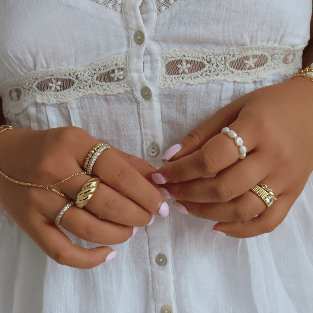 Evry Jewels Dotted Ring