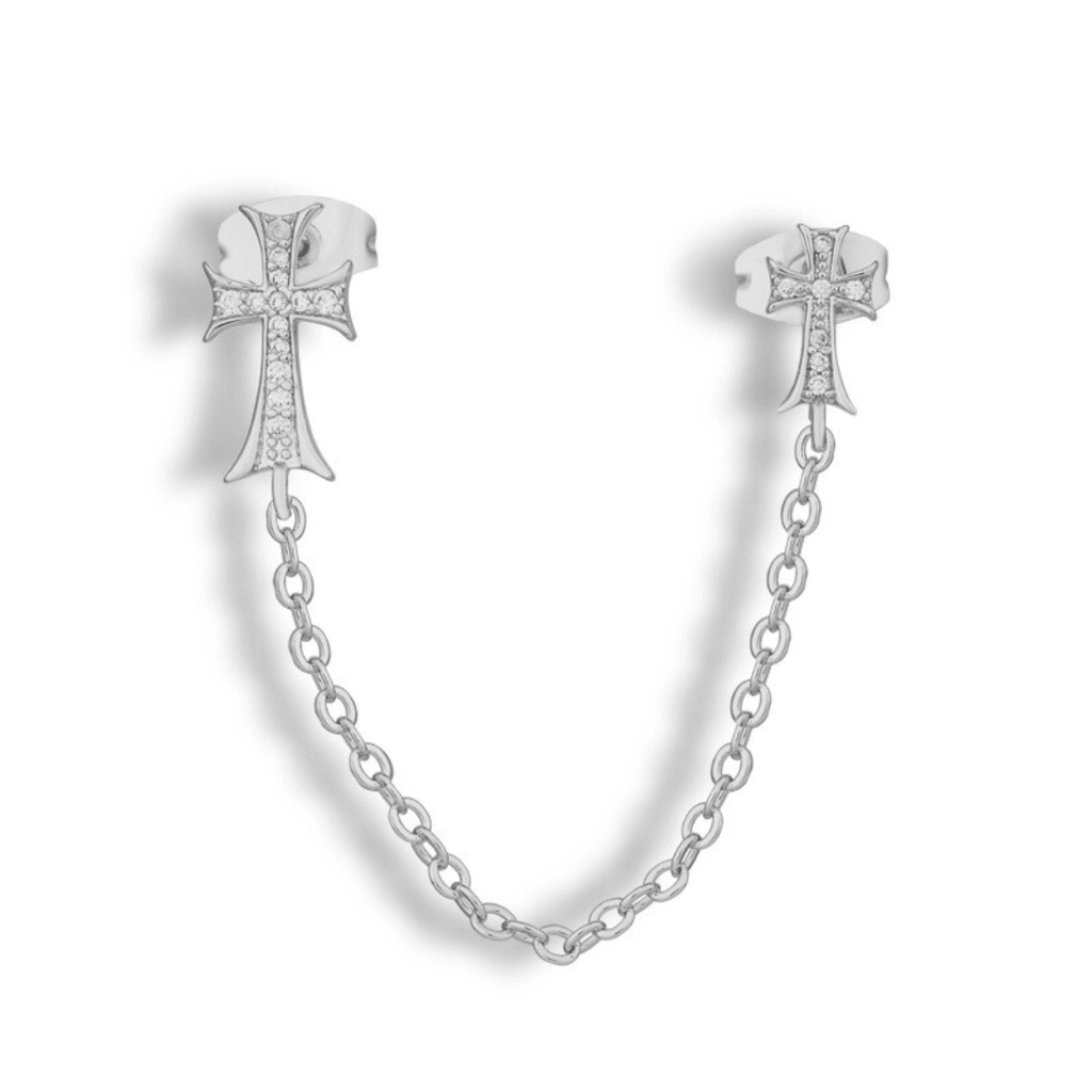 Evry Jewels Double Cross Me Earrings